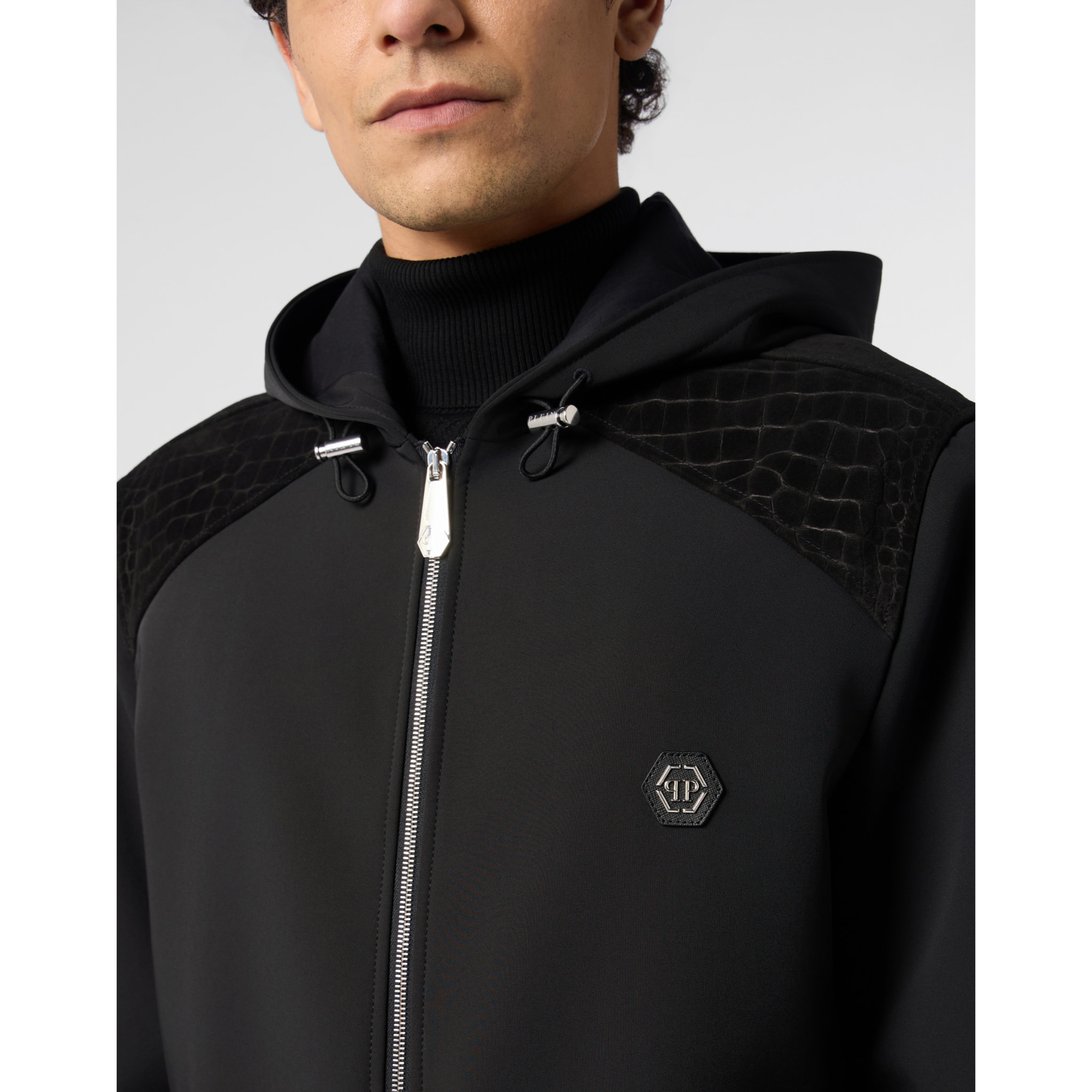 PHILIPP PLEIN Nylon Jacket With Cocco Inserts