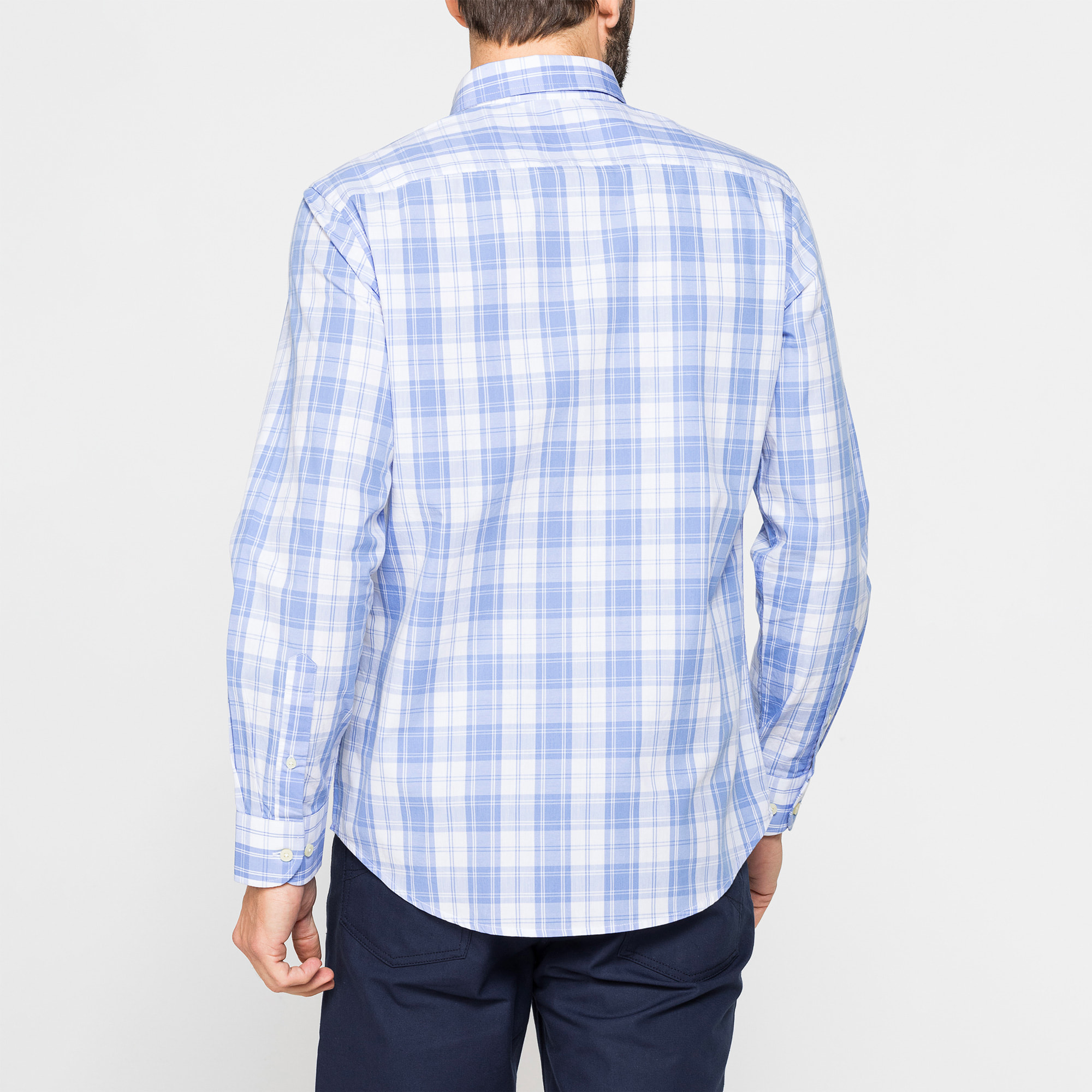 CAMICIA BUTTON-DOWN CON MANICA LUNGA E TASCHINO