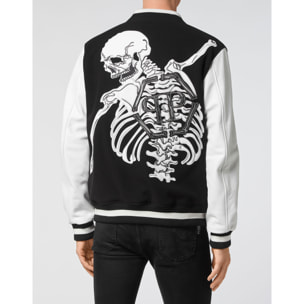 PHILIPP PLEIN Bomber in pelle SKELETON
