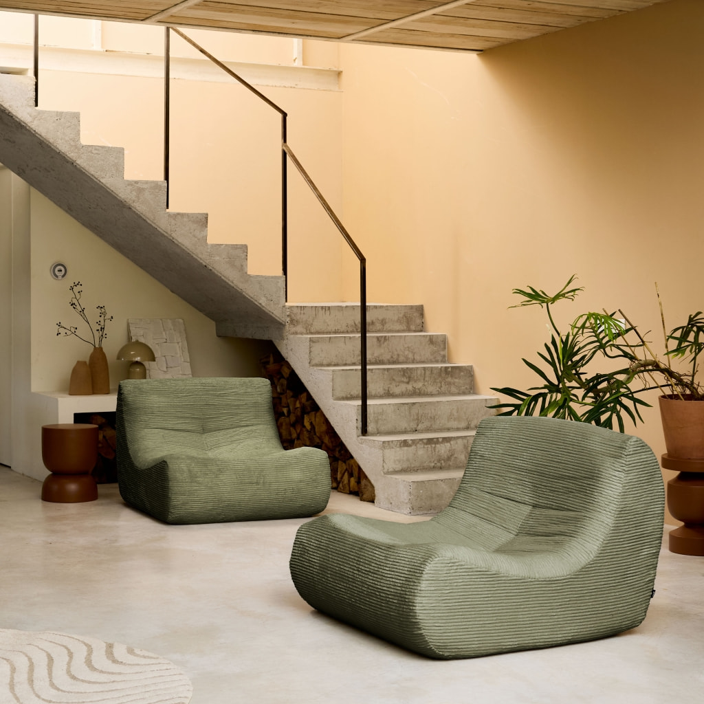 Chauffeuse velours côtelé 2 places SOKOL