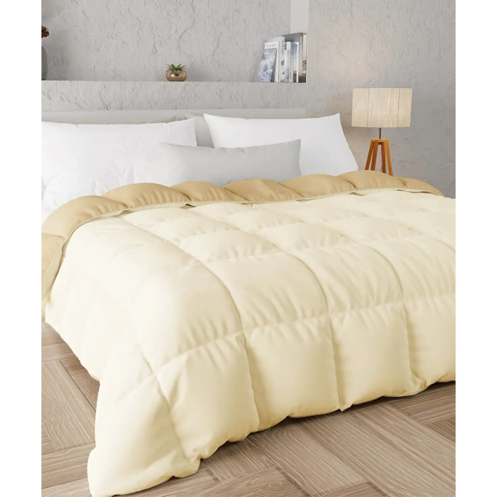 Piumino double face invernale Panna Beige in poliestere