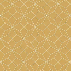 Papier peint graphique jaune moutarde Intissé
