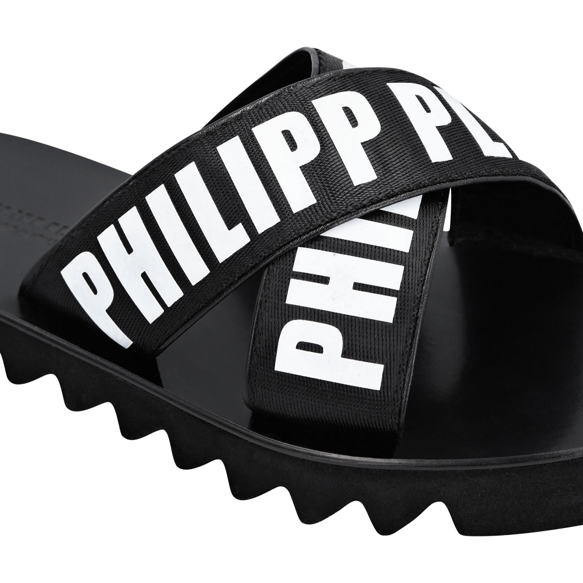 PHILIPP PLEIN Sandalias planas de goma