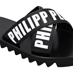 PHILIPP PLEIN Sandalias planas de goma
