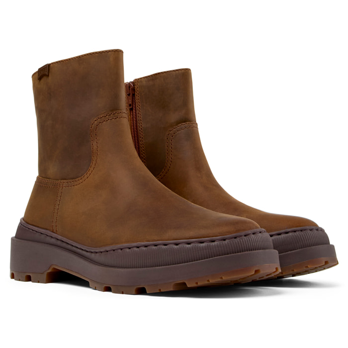Botines - CAMPER Brutus Trek - Marron - Cuero Nubuck