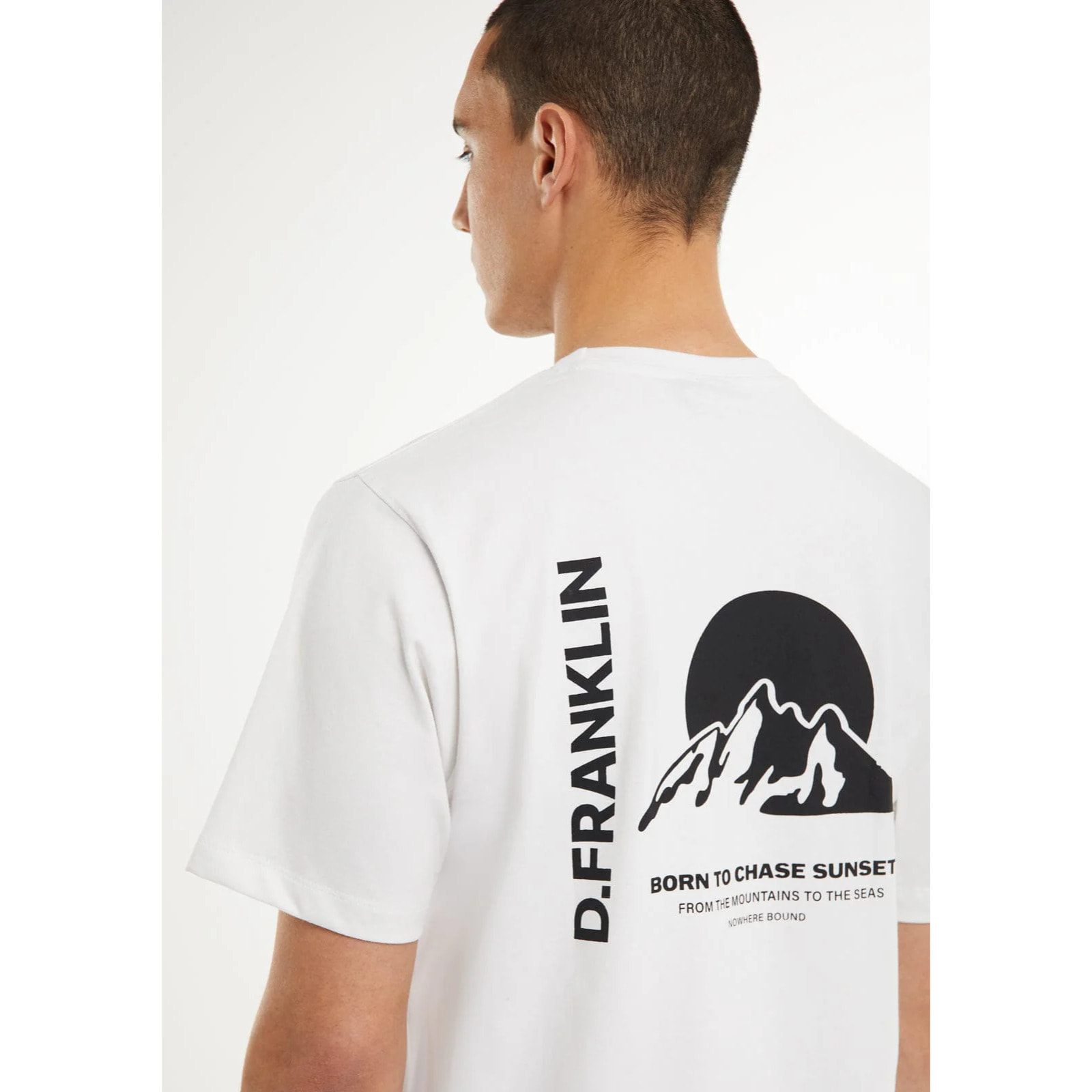 Camiseta de Hombre Sunsets  Blanco / Negro D.Franklin