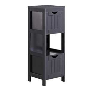 Mobile colonna bagno grigio 30x30x89 - Ella