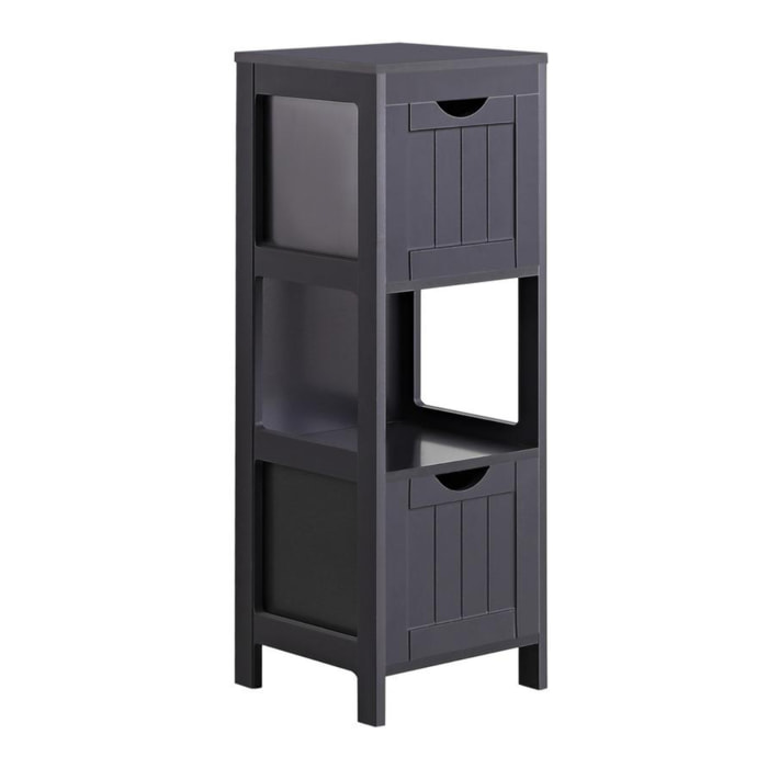 Mobile colonna bagno grigio 30x30x89 - Ella