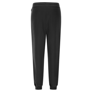 Pantaloni comfort fit vita alta in felpa garzata