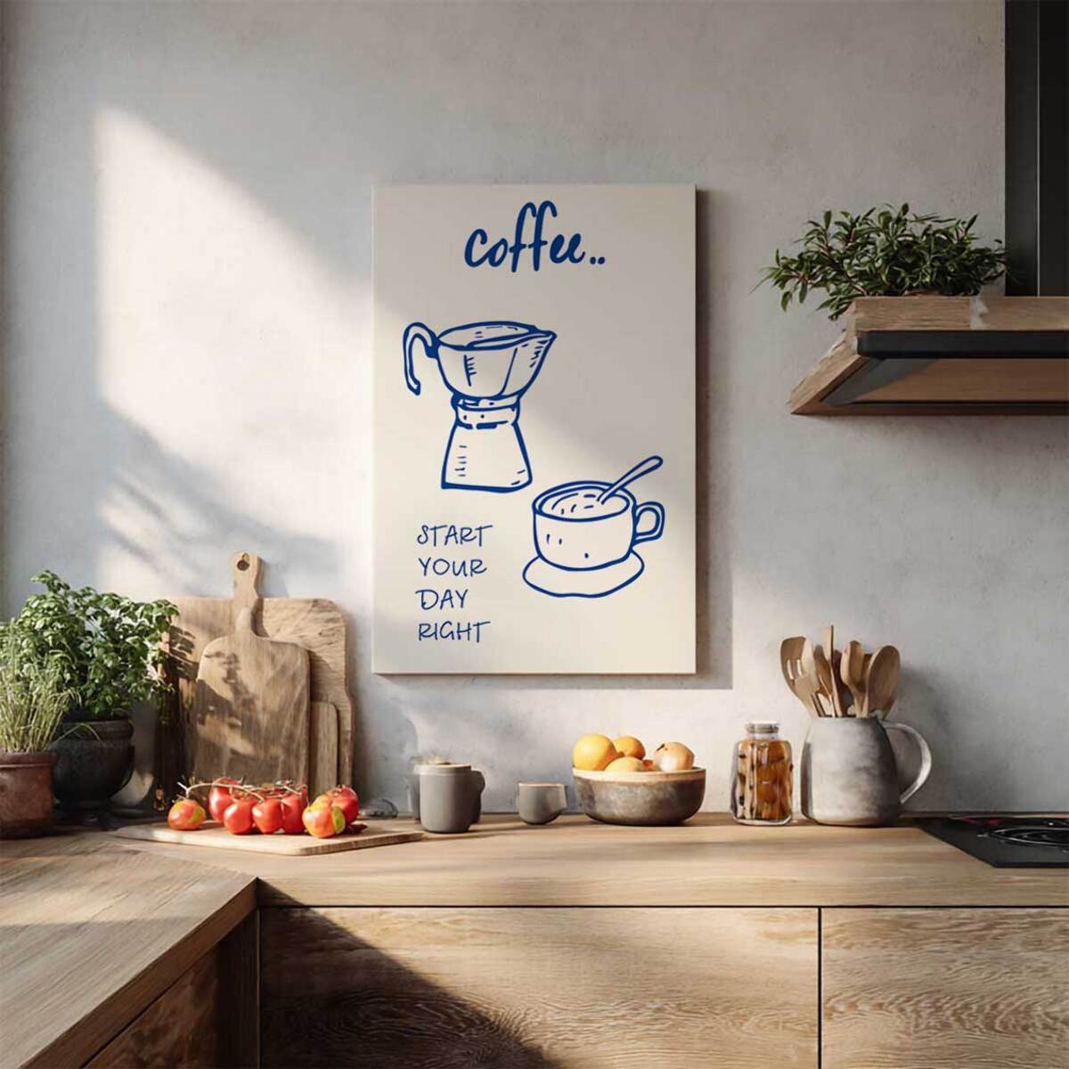 Tableau Coffee Start Your Day Toile imprimée