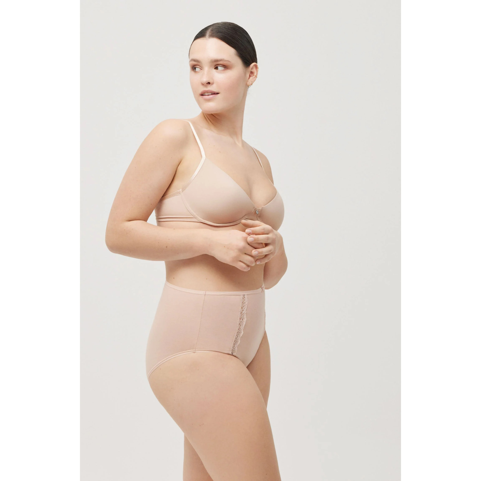 Slip a controllo elevato beige
