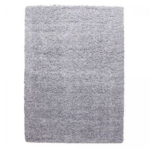 Tapis poils longs shaggy tissé motif uni ROCA