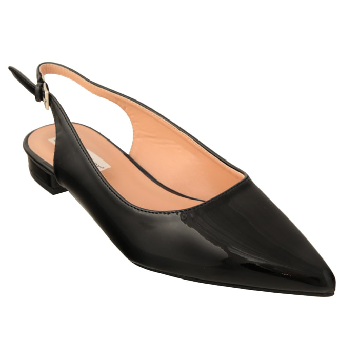 Ballerine slingback verniciate