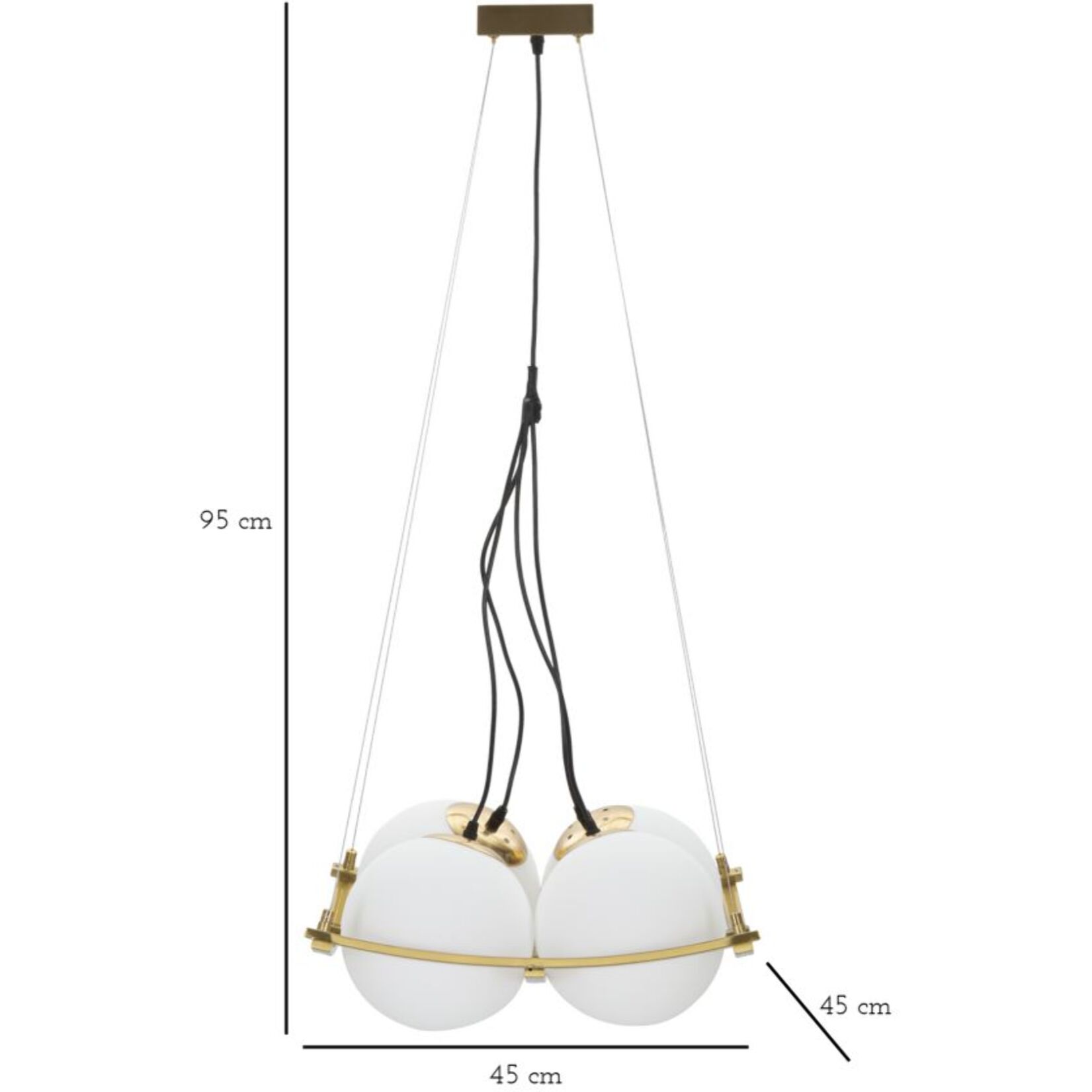 LAMPADARIO JAPAN SQUARE CM 45X45X20