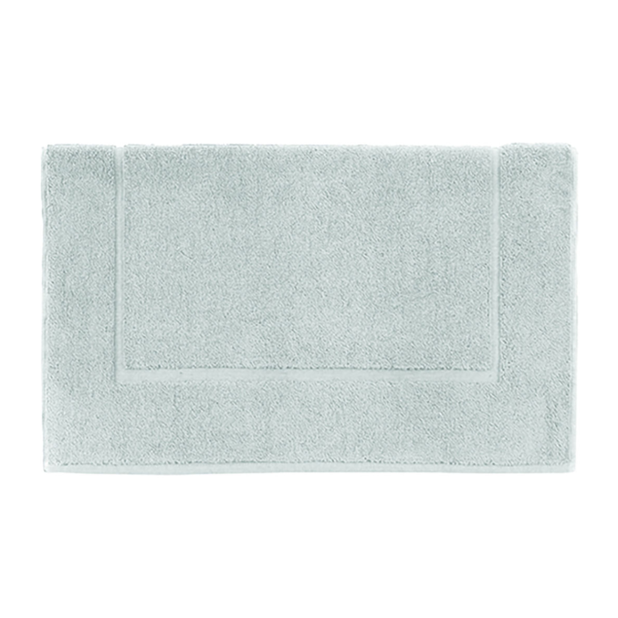 Tapis de bain unie en coton, AQUA, Amande