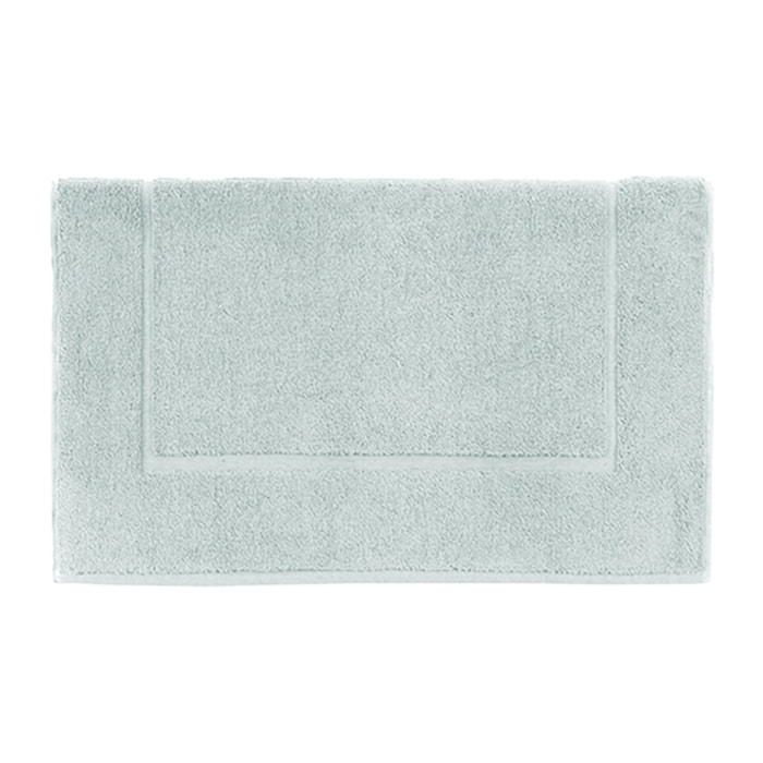 Tapis de bain unie en coton, AQUA, Amande