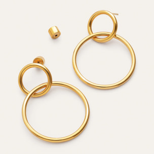Pendientes Sister Acero Baño Oro