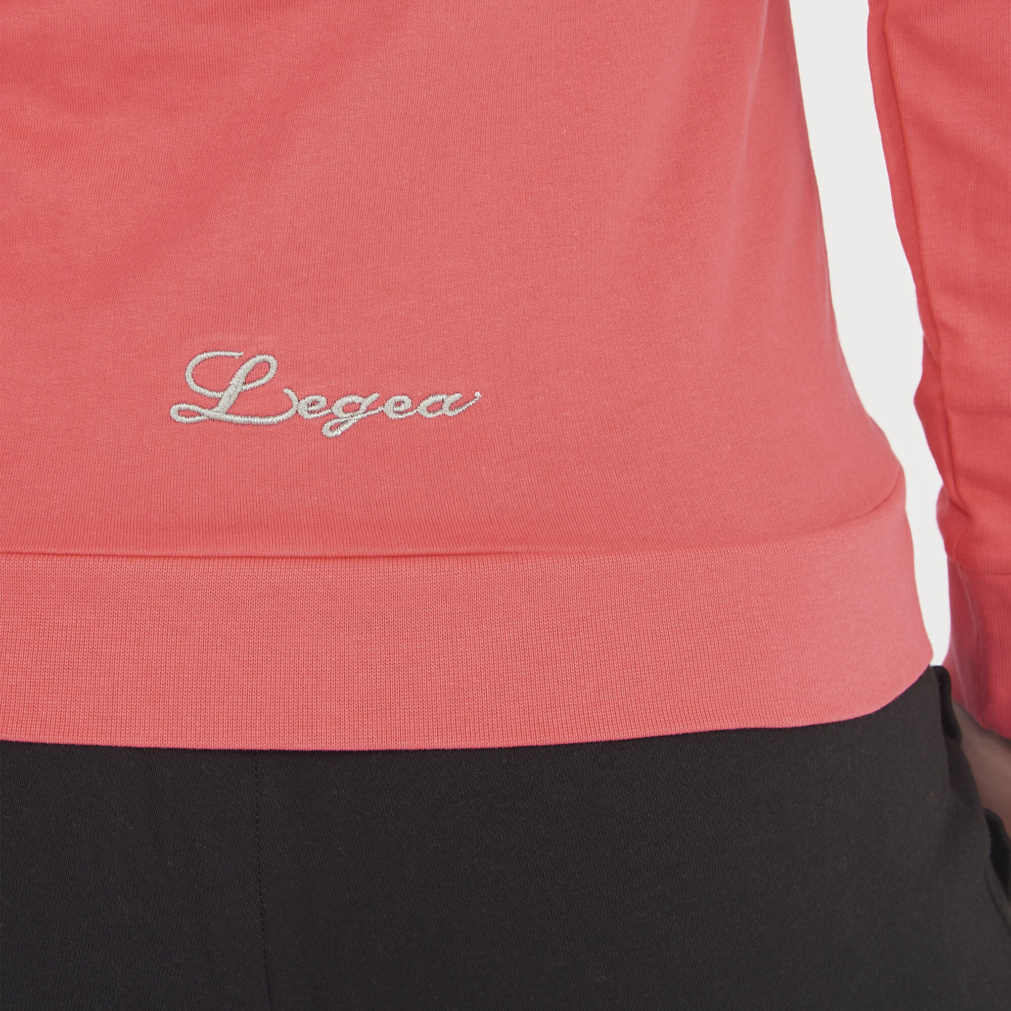 Felpa sportiva con zip DAIR amarena