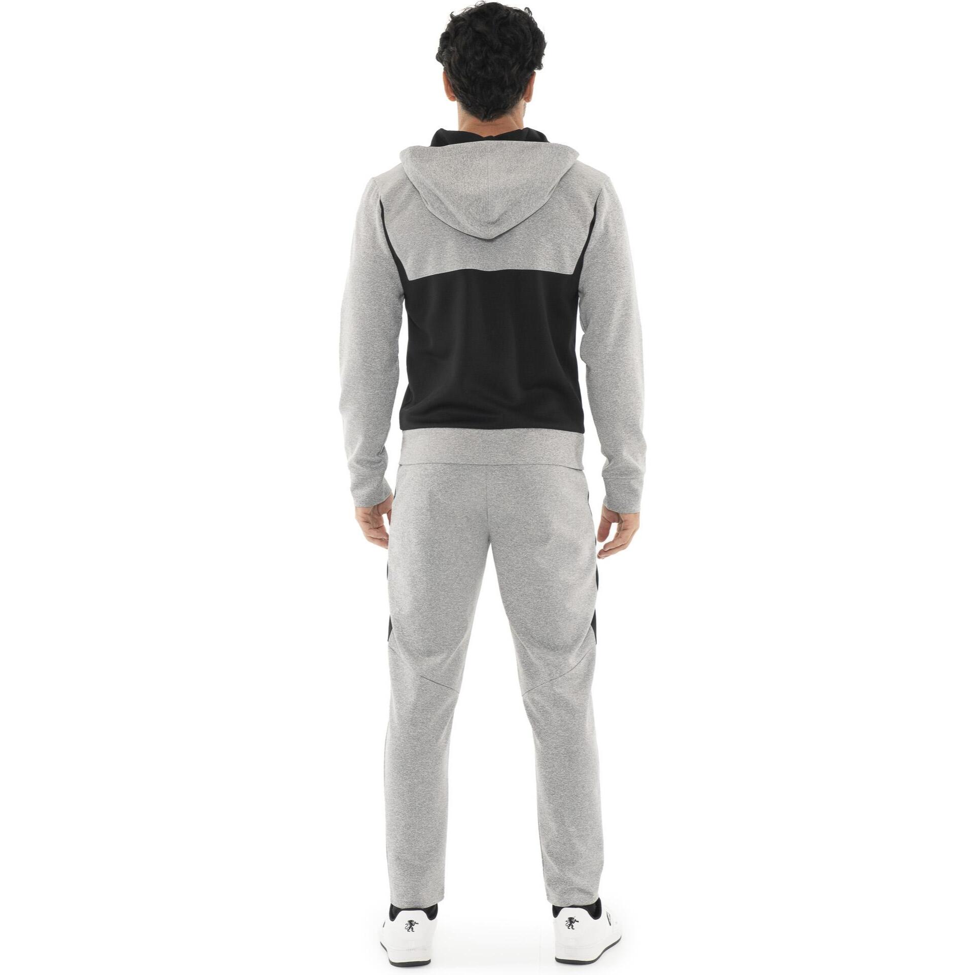 Tuta da uomo in tessuto tecnico con cappuccio, mezza zip Leone 1947 Tech