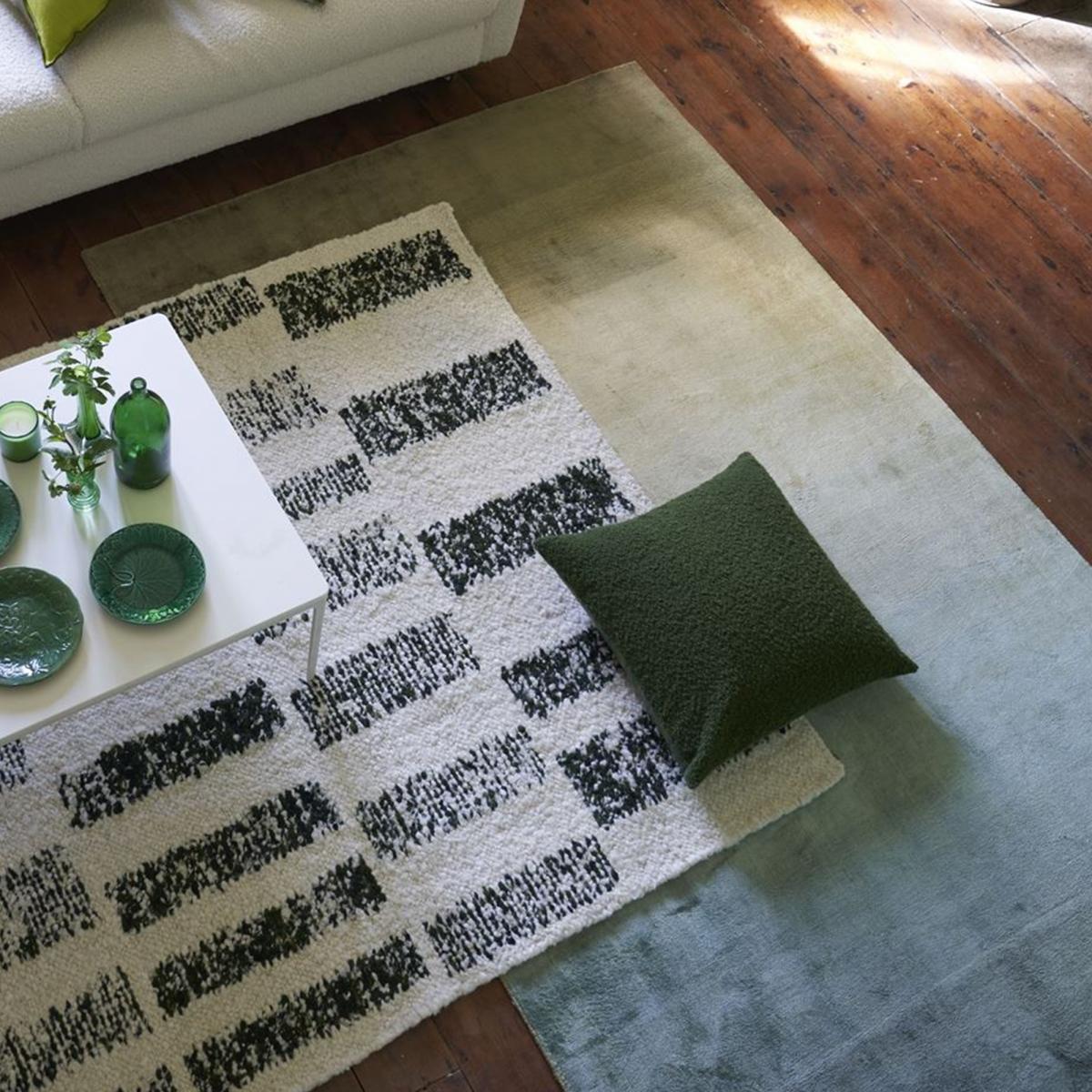 Tapis salon et chambre fait main en laine motif géométrique YOSO