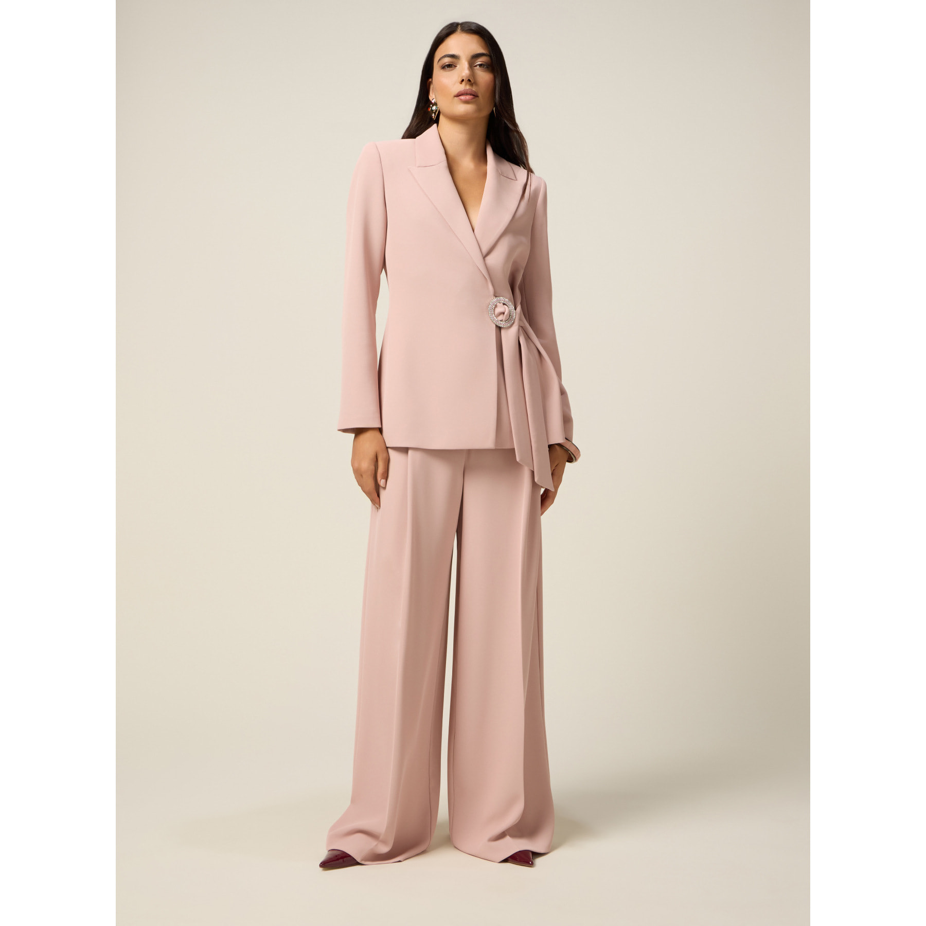 Oltre - Blazer con hebilla joya - Rosa