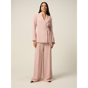 Oltre - Blazer con hebilla joya - Rosa