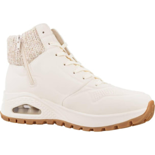 Botines Mujer Uno Rugged Blanco