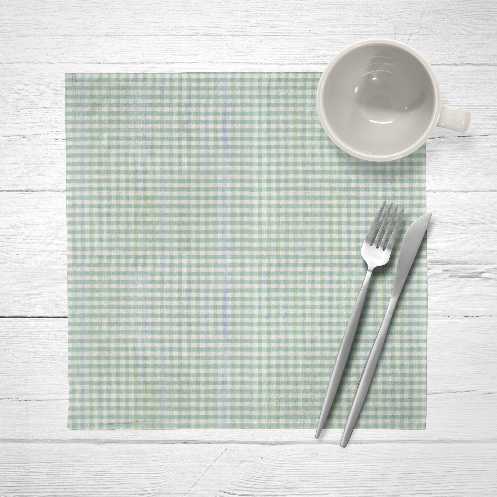 Pack de 2 serviettes Carreaux 50-12 - 45x45 cm
