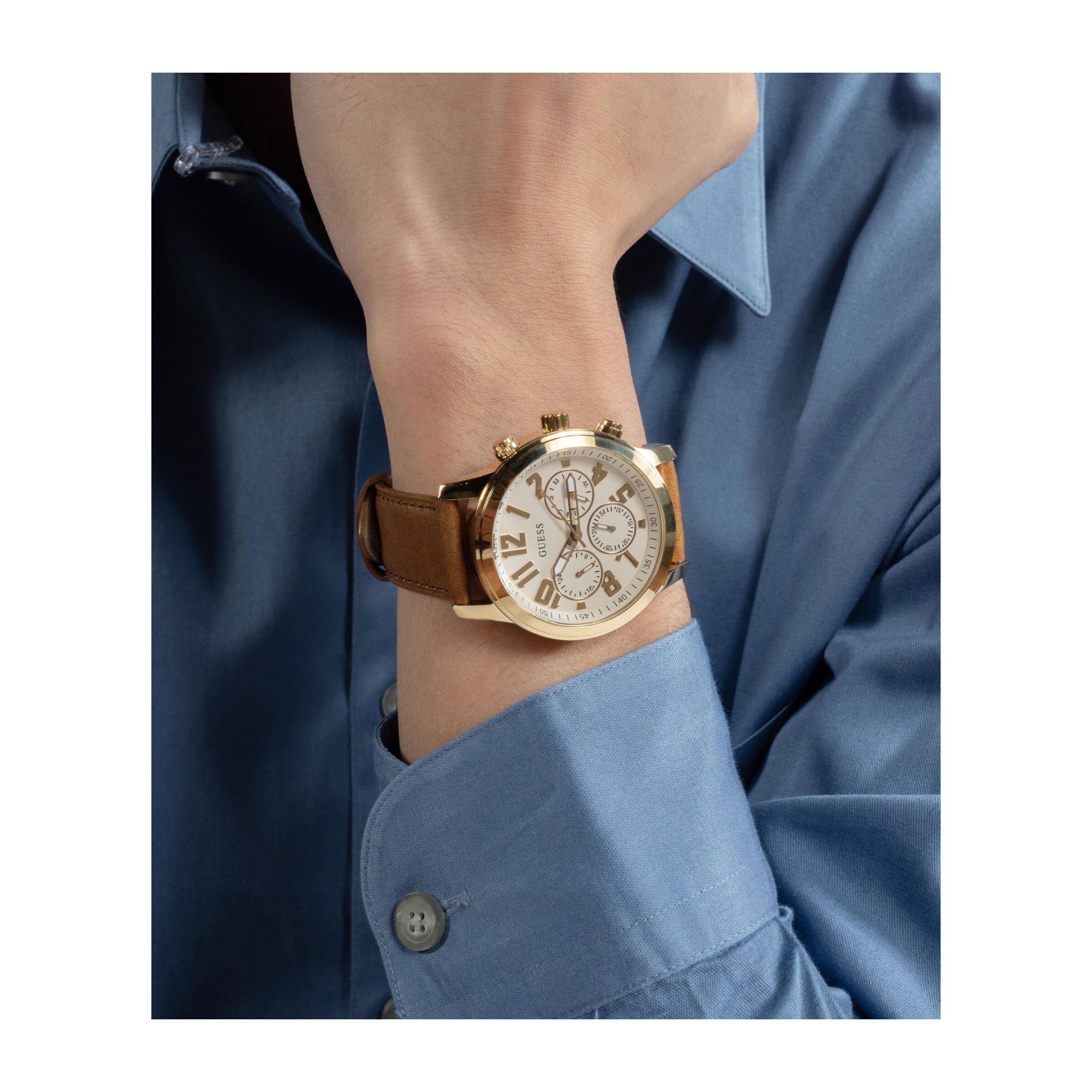 Guess Orologio Cronografo Al Quarzo Parker