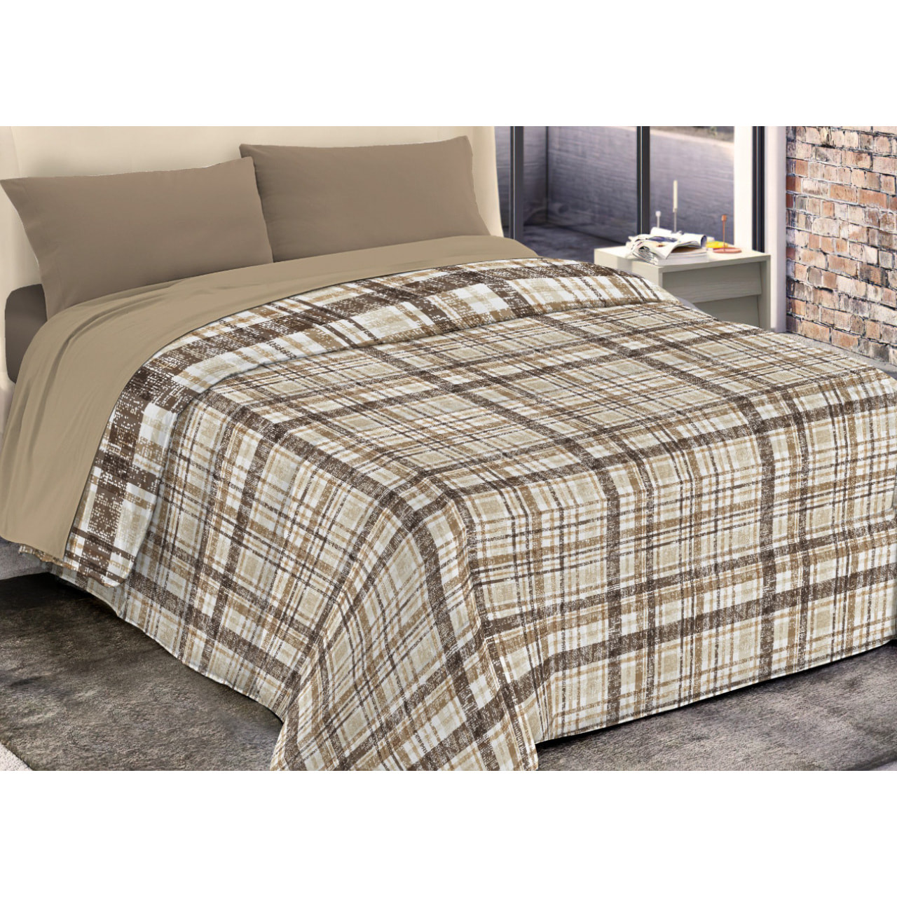 Trapunta Invernale 300gr Diadema Fantasia Rigata D9