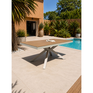 LAMU - Ensemble repas de jardin 6 places en alu