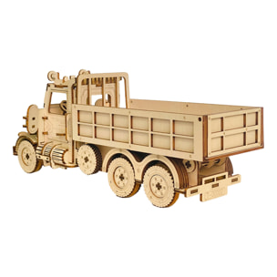 Modello in legno 3D, con movimento meccanico design di camion pesante. 190 pezzi.