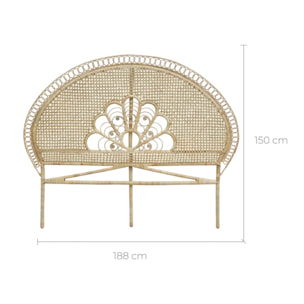 Tête de lit 160 cm en rotin naturel - Gabriella