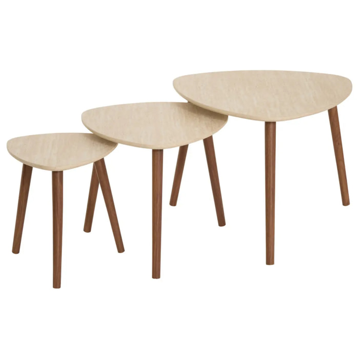 3 tables gigognes Mileo sable