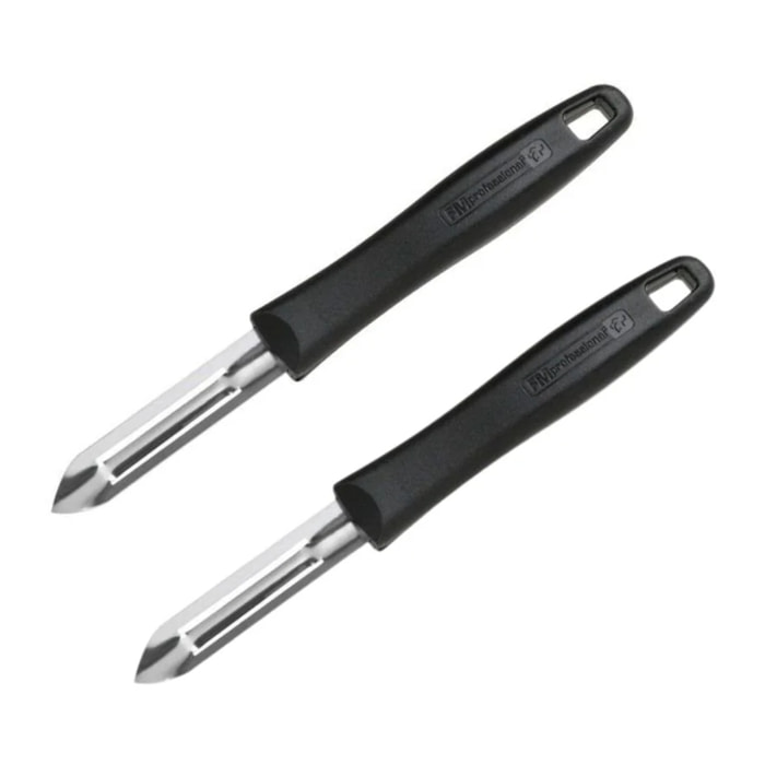 Lot de 2 couteaux éplucheurs économes 18,5 cm FM Professional