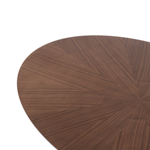 ORESTELUCHETTA Tavolo ovale MALTA WALNUT