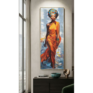 DIPINTO SU TELA C/CORNICE DAPHNE -B- CM 52X4,5X152