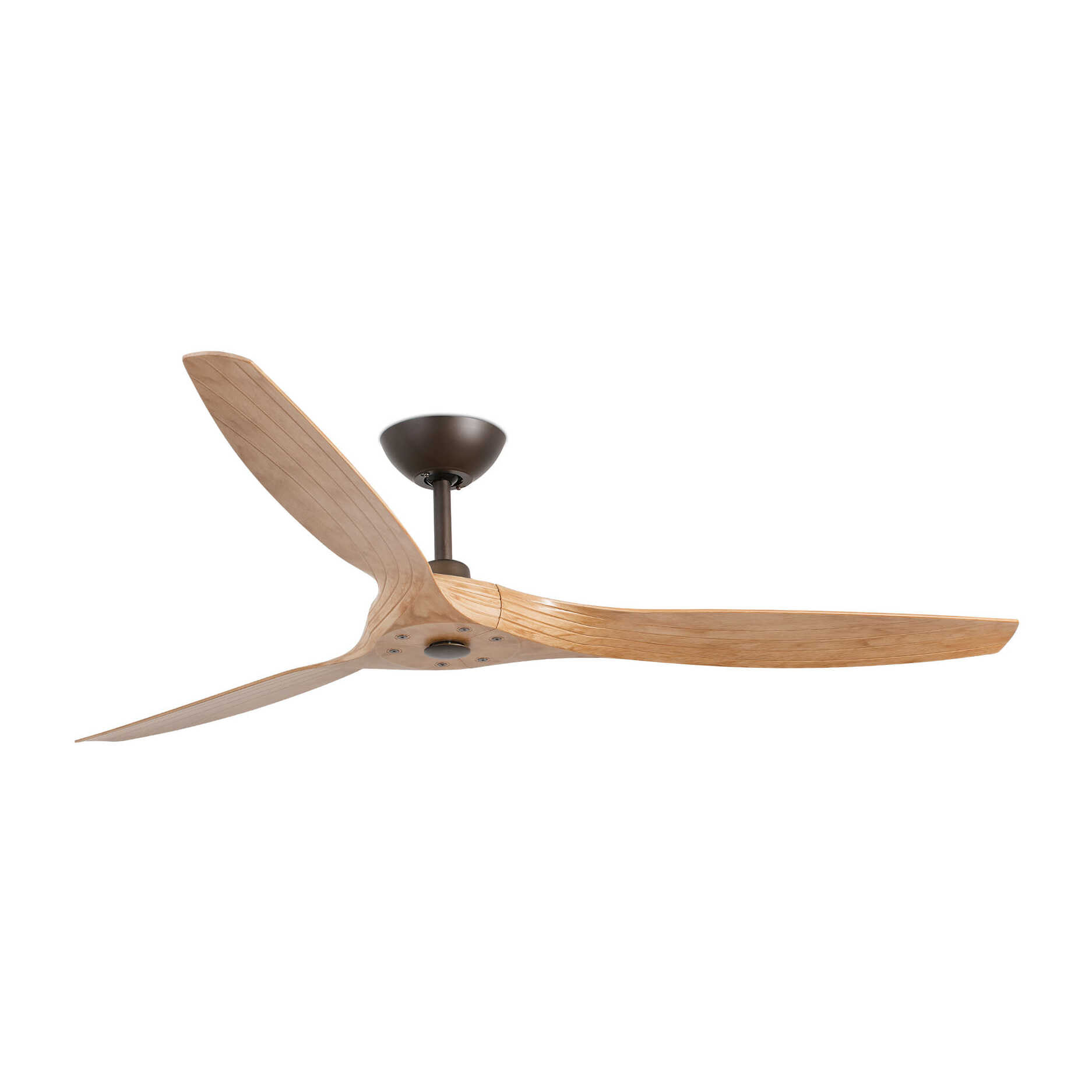 MOREA L Ventilateur marron clair DC