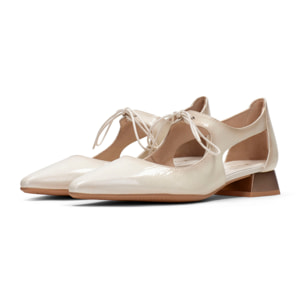 Zapato Plano Dali Crema 2,5 cm