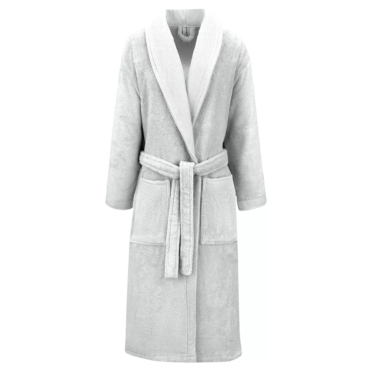 Peignoir pur coton 420 g/m² uni gris Elea nuage