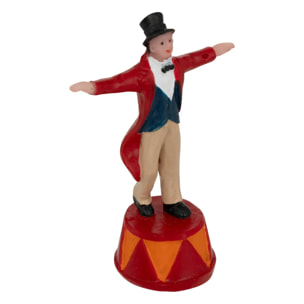 Lot de 4 santons pour village cirque H.6,6cm