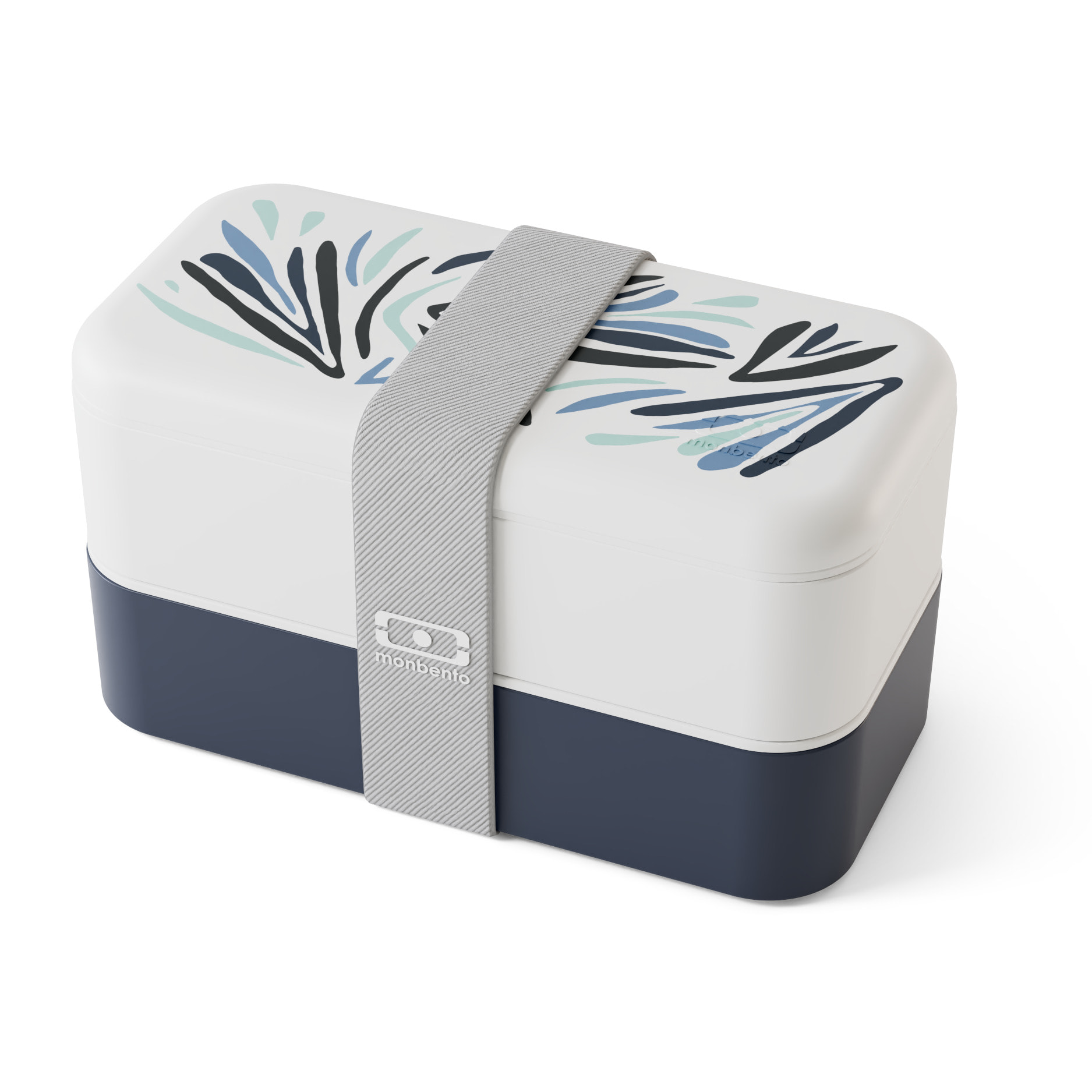 Lunch box 2 compartiments Original 1L Made in France Bleu Nordic