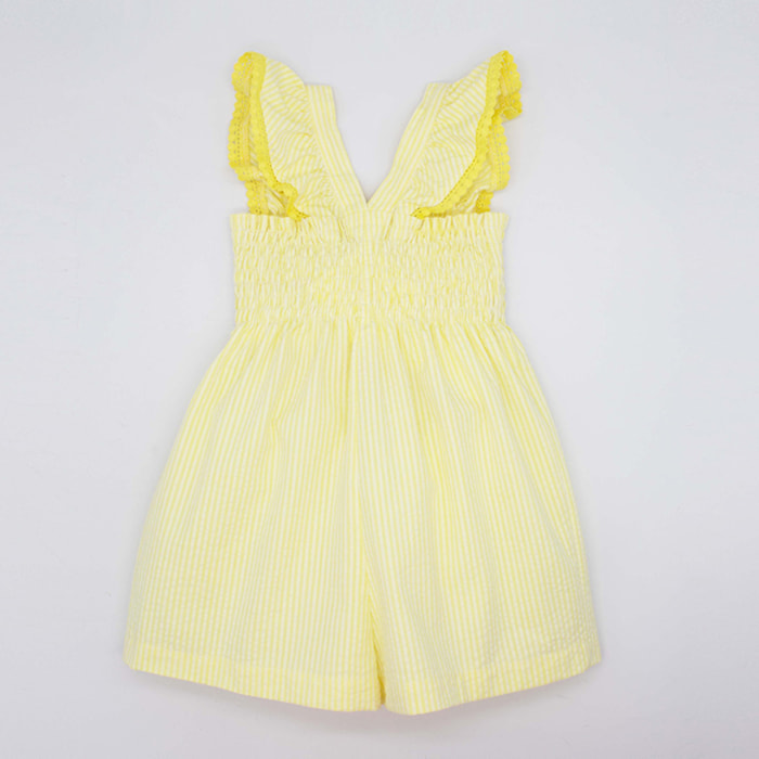 MONO RAYAS AMARILLAS CON VOLANTE EN TIRANTES