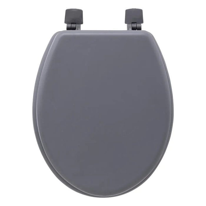 Abattant WC "Colorama" gris en bois laqué