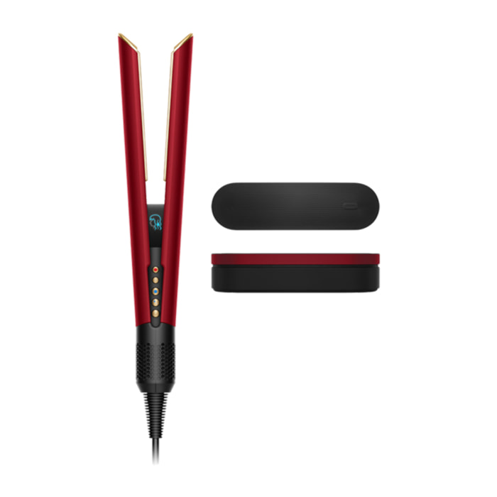 Lisseur-sécheuse Dyson Airstrait™ Rouge Velours/Or