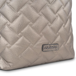 Bolso Mochila Mujer Lois Dewey Plata Oscuro