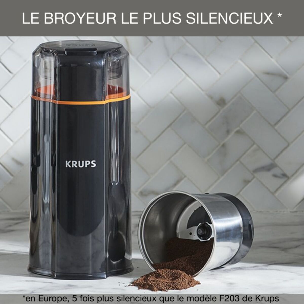 Moulin à café KRUPS GX332810 silent vortex grinder