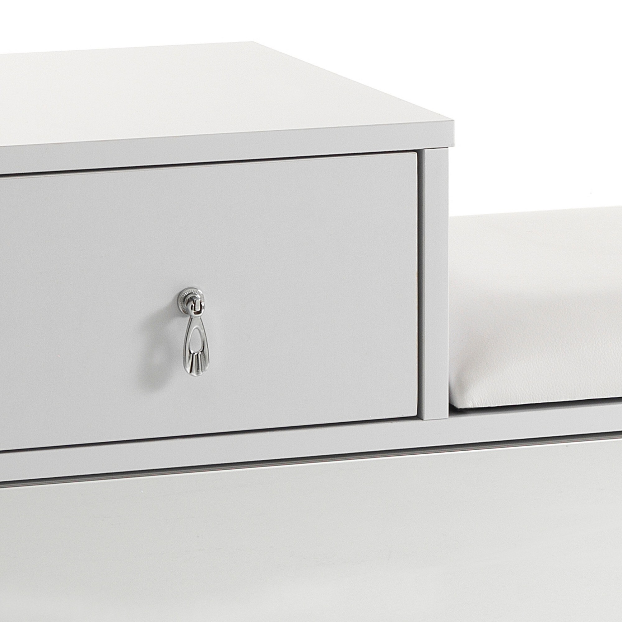Objet de décoration Tomasucci PRATIKO, en MDF et verre, blanc