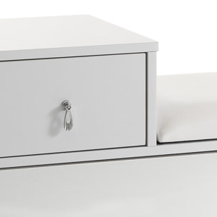 Objet de décoration Tomasucci PRATIKO, en MDF et verre, blanc