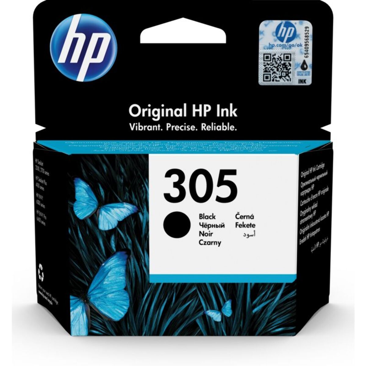 Cartouche d'encre HP Originale 305 Noire Standard - 3YM61AE